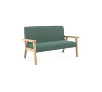 Banquette pour enfant velours côtelé et bois d'hévéa 2 places ISAK KID