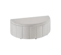 TECTAKE - banc rembourré - Banquette rembourrée Moon, velours doux, avec rangement, capacité 150 kg, 108 x 48 x 39 cm - gris