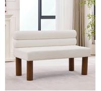 Banquette surdimensionnée - Moderne minimaliste - Sans accoudoirs - Bou eige - Cadre bois massif