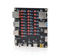 BANRIA Kit DIY Testeur de Câbles USB 9-en-1 à Souder, Kit de Test Électronique Compatible USB Type-C, USB-A, Micro USB, Mini USB, Lightning et RJ45, Projet DIY de Soudage pour École et Maison