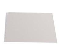 Bantex 203708 Lot de 25 pochettes en polypropylène perforées avec ouverture par le haut Transparent A3 120 microns