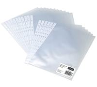 Bantex Budget Lot de 200 pochettes perforées en polypropylène mat 35 microns Format A4 Grainé