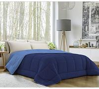 Banzaii Maxi Couette Chaude et colorée en Microfibre Anti-acariens Bleu/Bleu Clair 260x260 cm