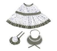 Baoblaze 1 Tenue Oie Figurine Costume Vêtement Décoratif Accessoire avec Chapeau Polyester Créatif Convient Aux Fêtes Jardin Bureau Balcon Événement Maison, Vert