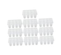 Baoblaze 10 Pièces Plateaux de Semis Plateaux Micro-pousses Plateaux Plantules Jardinage Plateau Réutilisable Pet Respirant Convient pour Intérieur, Clair