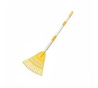 Baoblaze 2 Pièces Râteau Feuilles Détachable Râteau Jardin Ventilateur Outil Enfant Tête Éventail 14 Dents Légère Conçu pour Regrouper Feuilles et Débris , YLW 3-Sec Detach