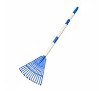 Baoblaze 2 Pièces Râteau Feuilles Détachable Râteau Jardin Ventilateur Outil Enfant Tête Éventail 14 Dents Légère Conçu pour Regrouper Feuilles et Débris , Blue 3-Sec Detach