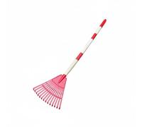 Baoblaze 2 Pièces Râteau Feuilles Détachable Râteau Jardin Ventilateur Outil Enfant Tête Éventail 14 Dents Légère Conçu pour Regrouper Feuilles et Débris , Red 3-Sec Detach