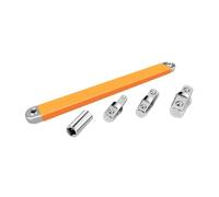 Baoblaze 5 Pièces xtension Déportée Outil à Main Universel Jeu de Rallonge pour Douilles Fonction Double Tête En Acier Utilisation Ma, Jaune