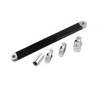 Baoblaze 5 Pièces xtension Déportée Outil à Main Universel Jeu de Rallonge pour Douilles Fonction Double Tête En Acier Utilisation Ma, Noir