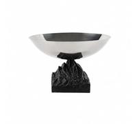 Baoblaze à Fruits sur Pied En Métal Réfléchisnt Bol à Fruits Métallique sur Pied Évasé Décorative Base Surélevée pr Entrée, Style A