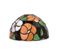 Baoblaze Abat-jour de Remplacement Abat-jour Verre Vitrail Mosaïque Dôme Demi-sphère Artisanat Diffusion Lumineuse Colorée pour Réparer Lampe Applique et, Grand Trou