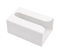 Baoblaze Boîte à Mouchoirs Dispositif de Distribution Rangement Rectangulaire Support Serviettes Facile à Monter Matériau Convient pour Salle de, Blanche