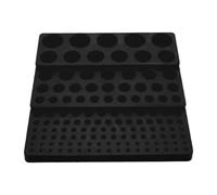 Baoblaze Boîte de Rangement pour Fraises, Plateau de Rangement, Organisateur, Porte-Outils, Base antidérapante, étui léger, Distributeur de forets Robuste, Noir