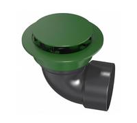 Baoblaze Bonde à Relevage Coude Up Bonde Siphon Raccord Pièce Unique en Plastique avec Couvercle Rond et Liaison Facile Évacuation de Drain Habitat Salle de Bains Cuisine, 7,6 Cm