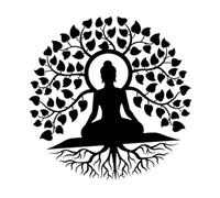 Baoblaze Bouddha Arbre En Métal pour Décor de Mur, 40 cm