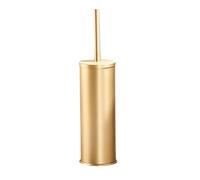 Baoblaze Brosse de Toilette avec Support Ensemble Poils Résistants Poignée Récureur de Bain Accessoires Décoration Adaptée pour Toilette Ménage Quotid, Or