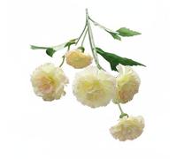 Baoblaze Carnation Décor Maison Tige Artificielle Bouquet Faux Fleur Spray Soie Matériau Soie Tige Flexible sans Entretien Texture Réaliste Pétales , Rose Clair , 5 Têtes