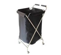 Baoblaze Chariot de Rangement Chariot Panier Bac Desserte avec Cadre en Acier Inoxydable Bac Textile Rigide et Bords Renforcés Poignées à Prise Souple et