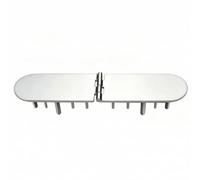 Baoblaze Charnière en Acier Inoxydable 316 Marine avec Joint Pliable Multi Segment pour Porte Bateau et Quincaillerie Extérieure Robustes, 225 65 Mm