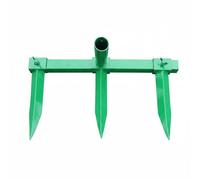 Baoblaze Charrue à Sillons Réglable Ouvre-sillons Manuel Cultivateur Sarcleur Butteur Outil Pratique à Dents Multiples pour Sillons Réguliers Semis et, 3 Dents, Vert