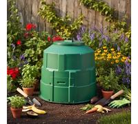 Baoblaze Composteur Extérieur Composteur Tonneau Broyage Bac Tambour Jardin Récipient Matériau PP Résistant au Vieillissement Fermentation Enfermée avec, 250L