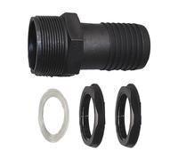 Baoblaze Connecteur de Trop-Plein de Réservoir avec Adaptateur de Tuyau D'Arrosage et Raccord de Base pour Fût Convient Au Transvasement et Réservoir d'eau AQU, 50MM