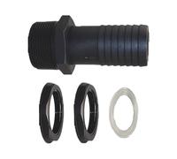 Baoblaze Connecteur de Trop-Plein de Réservoir avec Adaptateur de Tuyau D'Arrosage et Raccord de Base pour Fût Convient Au Transvasement et Réservoir d'eau AQU, 38MM