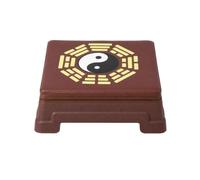 Baoblaze Coussin de Genoux Tabouret à Genoux Banc de Prière Siège Méditation avec Assise Lisse Rembourrée Matériaux PP et Éponge Base Large Antidérapante, Motif Bagua Amélioré
