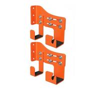 Baoblaze Crochet de Scie Ajustable Support Mural Porte-outils Support de Tronçonneuse Rack Acier Solide Finition Poudrée Anti-rouille avec Antidérapantes