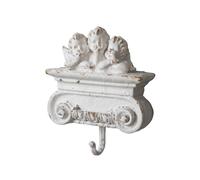 Baoblaze Crochet Muraux Ange Patère Porte-manteau Porte-clés en Résine Sculptée Vintage avec Relief et Finition Vieillie Convient à Entrée Chambre Couloir Décoration Murale Cadeau, Mbk004