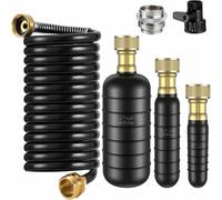 Baoblaze Déboucheur de Canalisation Kit Débouchage Domestique Tuyau de Vidange Vessie de Nettoyage Raccord Laiton et Tuyau Ajustable avec Commande d'Arrêt pour