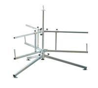 Baoblaze Distributeur de Tube Industriel Support Enrouleur Rack Métal à Quatre Pieds Inclinés et Cadre Réglable Rangement Organisé et Distribution Efficace pour Professionnels Ateliers Chantiers