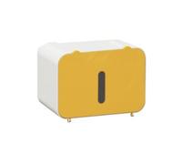 Baoblaze Distributeur Papier Toilte Mural Étanche Distributeur Papier Gain Place pr Salle Bain, Jaune, Standard