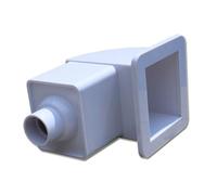 Baoblaze Écumeur de Piscine Écumeur Skimmer Aspirateur Collecteur Débris en avec Ouverture Carrée et Corps Rigide Liaison Conduit vers Filtration Installation