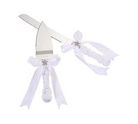 Baoblaze Ensemble Spatule Gâteau Pelle Serveur Découpe Couteau Fromage Acier Inoxydable Poignée Ergonomique Adapté Mariage Célébration Cuisine Réception Cadeau, Étoile de mer argentée