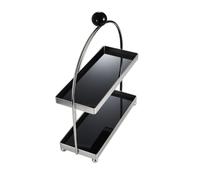 Baoblaze Étagère à Traparent | Compact, Présentoir Ta, Robuste, Rayonnage, pr Cuisine, Noir