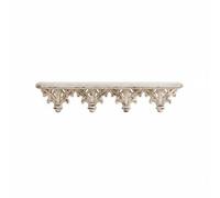 Baoblaze Étagère Murale Style Français Étagère Décorative Support Mural Console Murale Étagère Sculptée à Effet Patiné en Bois et Oxyde de Magnésium Adaptée au, Grand 81 Cm
