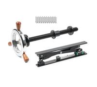 Baoblaze Étau de Menuisier pour Établi Étau Presse Serre-joint Mécanisme à Parallélogramme pour Pression Régulière Acier 45 Usiné CNC et Poignée en Bois, Moderne, Industriel, Minimaliste