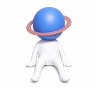 Baoblaze Figurine Astronaute Enfant Décoration Statue Statuette Sculpture en Résine Texture Détaillée et Casque Sphérique Style Moderne Contemporain Suitable, Bleu