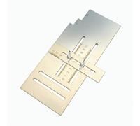 Baoblaze Jauge de Nivellement Planche d'Alignement Outil de Maçonnerie Guide de Réglage Équerre de Traçage en Acier Inoxydable Gravé Résistante à l'Usure, 11cm 26cm 1.65mm