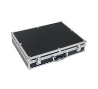 Baoblaze Mallette de transport en alliage d'aluminium avec poignée, mallette de rangement rigide et polyvalente, valise de transport pour le ménage, Noir