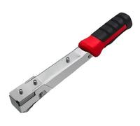 Baoblaze Marteau Agrafeur Manuel Agrafeuse Cloueuse Outil Outil de Fixation Polyvalent à Frappe Robustesse Accrue Tenue en Main Confortable Compatible, Rouge+Noir