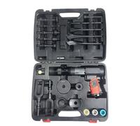 Baoblaze Marteau de Réparation Pneumatique Outil Châssis Automobile Kit Compresseur Ensemble à Embouts Coffret Moulé Transport Facile Prise Ergonomique Acier