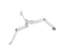 Baoblaze Outdoor Camping Canister Stand Foldable Gas Tank Bracket Tripod Support Acier Inoxydable Spécial pour Stabilité Adapté à Barbecue Cuisine Randonnée Ex, Argent, 19x4cm