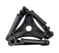 Baoblaze Outdoor Camping Canister Stand Foldable Gas Tank Bracket Tripod Support Acier Inoxydable Spécial pour Stabilité Adapté à Barbecue Cuisine Randonnée Ex, Noir, 17x17x17cm