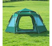 Baoblaze Outdoor Shelter Tente Hexagonale Abri Pavillon Auvent Toile Oxford Durcie en Fibre Étanchéité 1500 à 2000 Mm Abri Simple, Blanc Cassé, Blanc Cassé Et Argenté, Grande 240 240 155CM