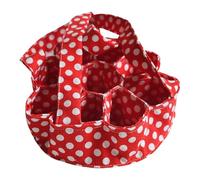 Baoblaze Panier de Collecte D'Œufs Panier Compartimenté Sac En Toile Pliable Poignée Confortable Rangement Adapté à La Collecte Maison Ferme Jardin, Rouge