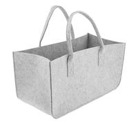 Baoblaze Panier de Rangement en Feutrine Corbeille Rectangulaire Boîte de Rangement Pliable Organisateur de Tiroir Matériau Épais avec Poignées Solide Adapté P, Gris Clair