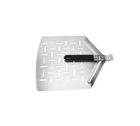 Baoblaze Pelle à Pizza en Acier Inoxydable Spatule Pagaie Transfert Tête Métallique Légère et Rigide Surface à Fentes Allongées Contrôle Sûr pour Enfourner et